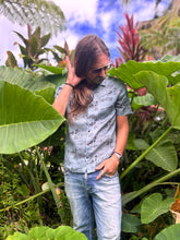 Load image into Gallery viewer, Hana Maui Aloha Shirt Grey at Ti and CoCoo