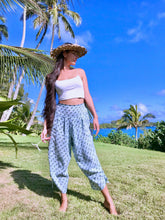 Load image into Gallery viewer, Linen MOA Side-Tie Pants in Sunset Blue