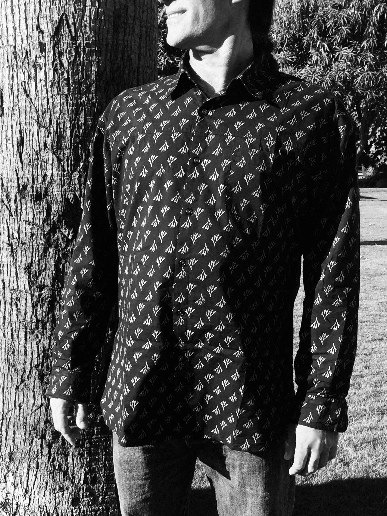 organic dress shirts 100% Organic Hemp Dress Shirt Plastic-free Synthetic-free Large / Natural