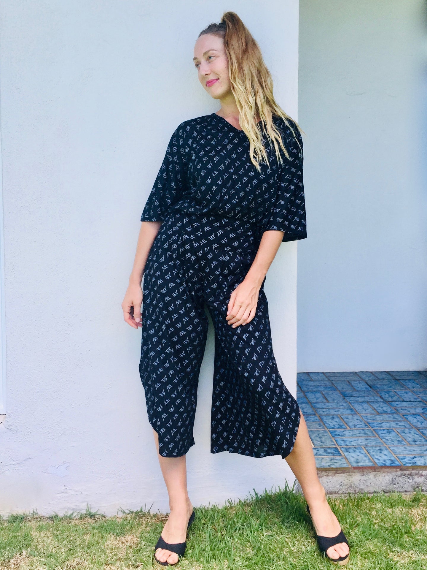 organic pants, Women's, Women clothing, organic cotton pants, culotte pants, culotte, black pants